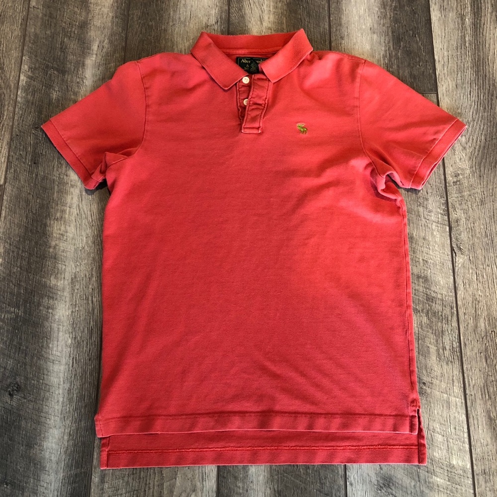 A&F Vintage Distressed Polo Shirt
